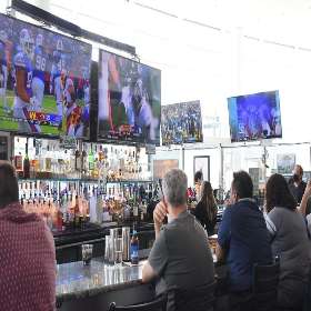 Looking for a great spot to watch Sunday Football?? Come hang with us! - Hudson Blue Bar & View