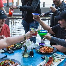 Cheers to the weekend! - Hudson Blue Bar & View