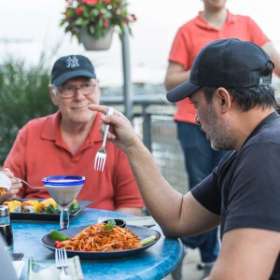 Did you know we had an incredible patio with skyline views? - Hudson Blue Bar & View