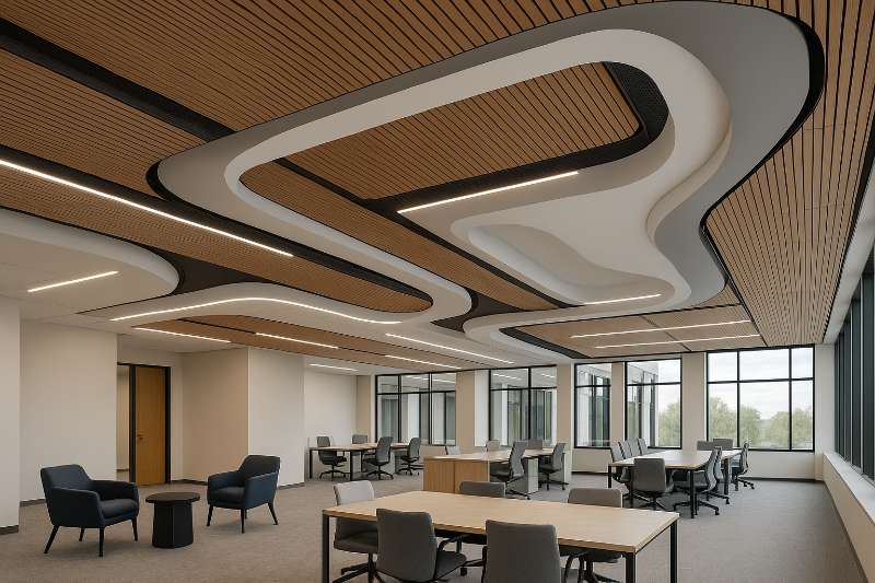 Transforming Commercial Interiors with Specialty Ceilings