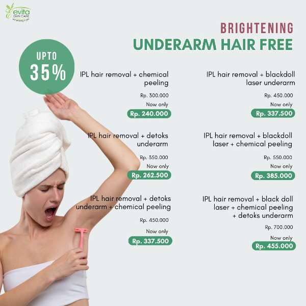 Brightening Underarm Hair Free