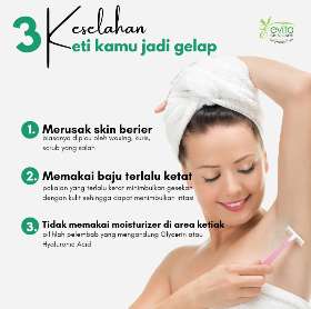 3 kesalahan keti kamu jadi gelap | Evita Skin Care