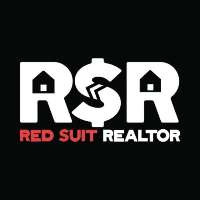 Red Suit Realtor Logo