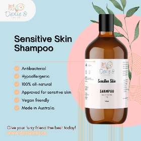 Keep your furry friend’s skin happy and healthy with our Sensitive Skin Shampoo! - by Dexie & Loki