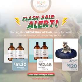 Flash Sale Alert! Starting this Wednesday at 8 am