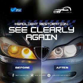 Dim or foggy headlights not only look bad, but they also reduce your safety. Our headlight restoration service brings them back to their crystal-clear brilliance, improving both appearance and visibility