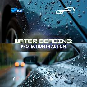Noticing water droplets beading on your car’s surface? That’s a sign your ceramic coating is hard at work, protecting your paint.
