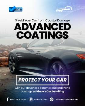 Protect your investment with our advanced ceramic and graphene coatings at Vince's Car Detailing.