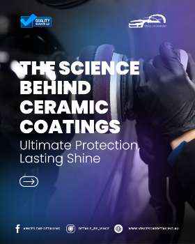 Ceramic coatings work by creating an ultra-thin layer of protection that bonds to your car's paintwork, forming a hydrophobic shield that repels water, dirt, and contaminants