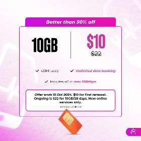 Amaysim 10GB $10 (>50% off)