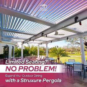 Make your outdoor area a popular place to eat! ┃Pergolas San Antonio