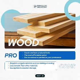 Wood material | Pergolas San Antonio