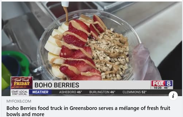 Celebrating Our Customers on Food Truck Fridays: Congrats Boho Berries!