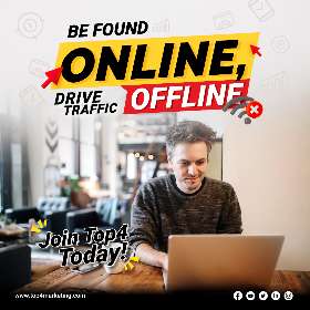 Be found online Drive traffic offline | Top4 Marketing