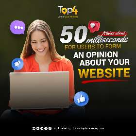 Make your website great looking - Opinion about your website. | Top4 Marketing