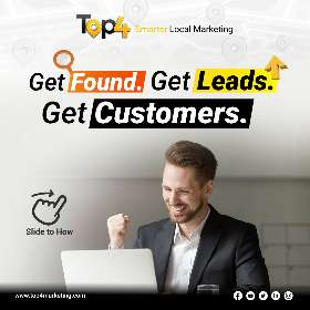 Get your business found in google to get more leads and customers | Top4 Marketing