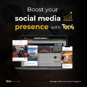 Tingkatkan kehadiran onlinemu  | Top4 Marketing