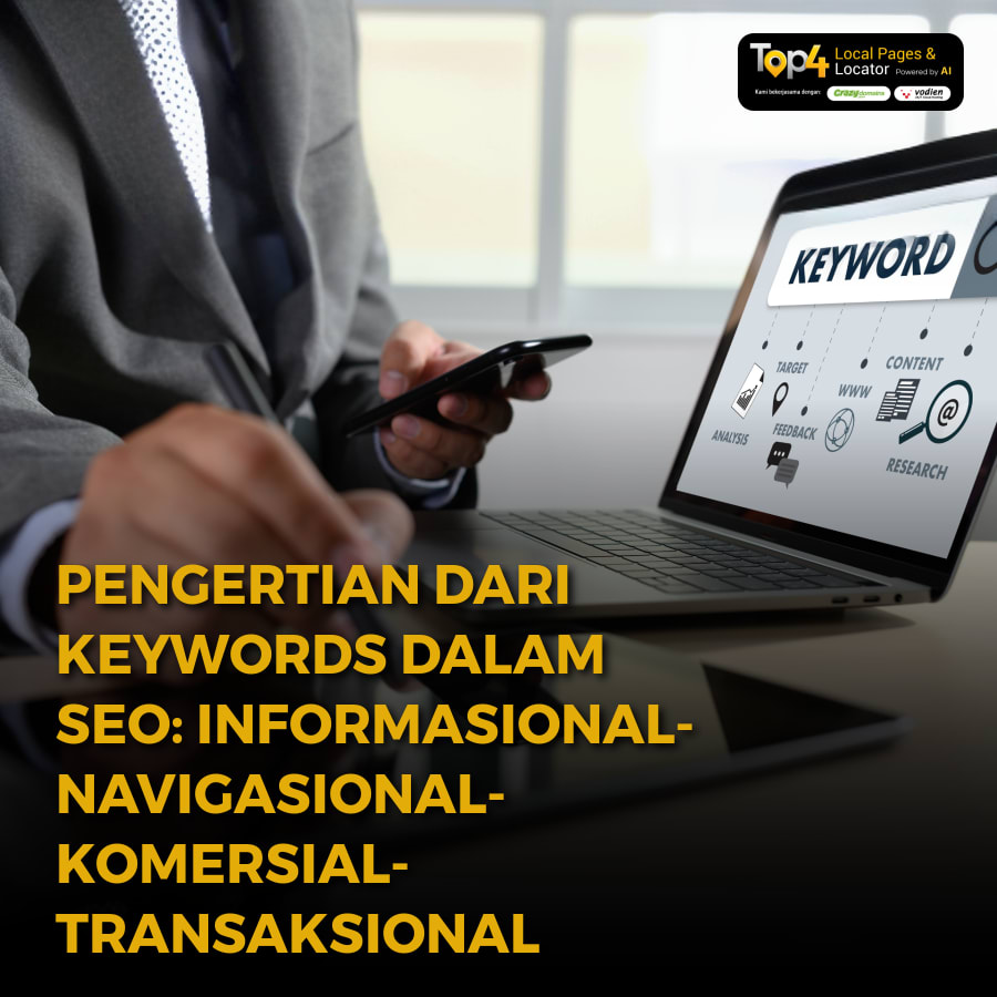 Pengertian dari Keywords dalam SEO: Informasional, Navigasional, Komersial, Transaksional