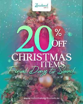 20% on Christmas items!