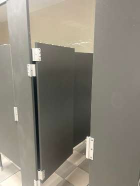 Repairing commercial bathroom door ┃ Handyman Connection 