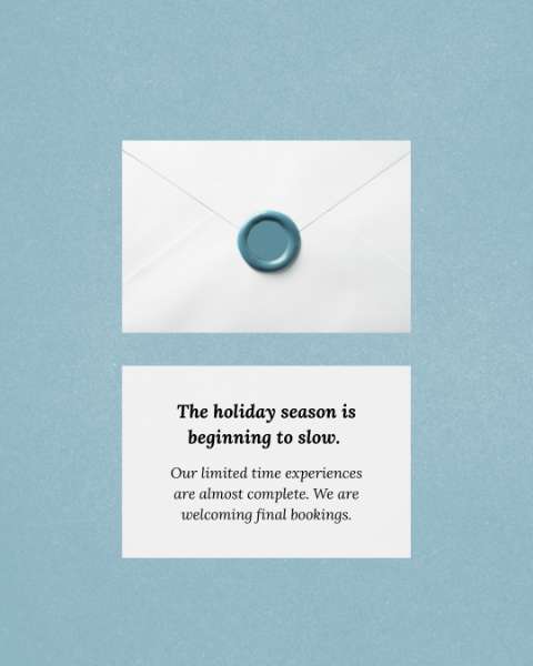 A gentle holiday reminder