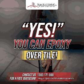 you can epoxy over tile