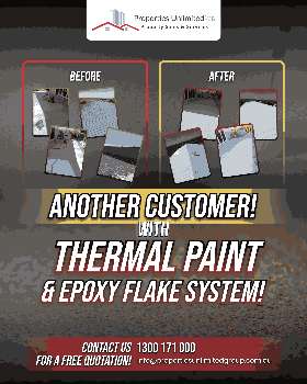 another customer with thermal paint and epoxy flake system