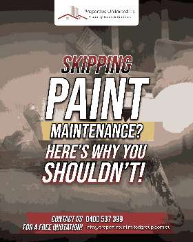 skipping paint maintenance?