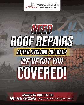need roof repairs after cyclone alfred? weve got you covered?