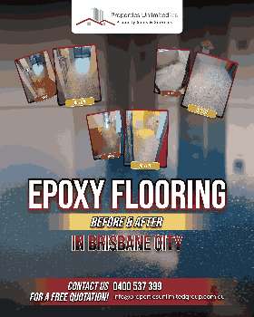 epoxy flooring before and after in brisbane