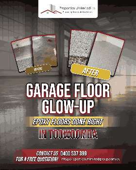 garage floor glow up!