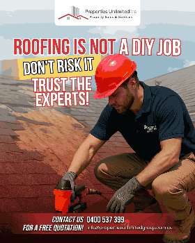 roofing is not a DIY job!
