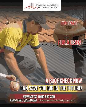 a roof check now!
