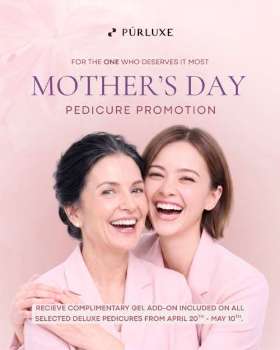 Purluxe Mother's Day Pedicure Promotion