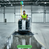 Warehouse Floor Scrubbing