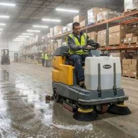 Warehouse Floor Scrubbing