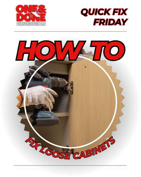 Quick Fix Friday: How to Repair Loose or Droopy Cabinet Doors