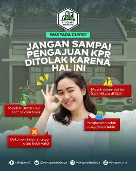 Waspada! Jangan Sampai Pengajuan KPR Anda Ditolak. Proses pengajuan KPR bisa jadi hal yang menegangkan, tapi jangan khawatir! PT YEKAPE Surabaya siap memberikan panduan agar pengajuan KPR Anda berjalan lancar