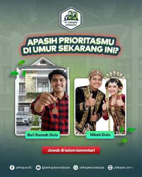 Nikah dulu atau beli rumah dulu? Di usia produktif saat ini, pilihan hidup makin terasa nyata. Ada yang ingin membangun keluarga lebih dulu, ada juga yang memilih punya rumah sebagai fondasi masa depan