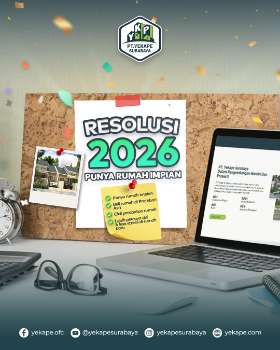  Resolusi 2026: Punya Rumah Impian! Tahun baru, kesempatan baru! 2026 adalah saat yang tepat untuk mewujudkan impianmu memiliki rumah sendiri. Jangan biarkan keraguan menghalangimu, ayo buat resolusi baru tahun in