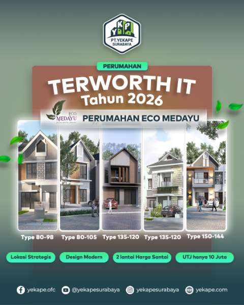 Perumahan Ter-Worth It di Surabaya: Eco Medayu & Eco Wonosakti dari PT YEKAPE