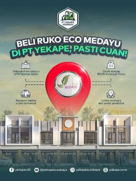 Beli Ruko Eco Medayu di PT Yekape, Pasti Cuan