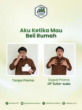 Beli rumah tanpa promo? BIG NO! Nangis di pojokan mikirin DP yang selangit? UDAH BUKAN MASANYA!
