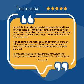 Customer review from  Carole - Handyman Connection of Coraopolis 