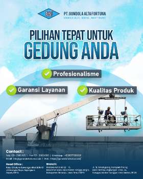 Jasa Penyewaan Gondola Gedung Tinggi - Gondola Arta Fortuna