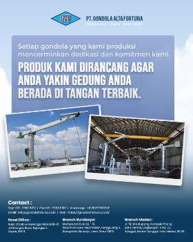 Produk Kami Dirancang agar anda yakin gedung anda berada di tangan terbaik - Gondola Arta Fortuna