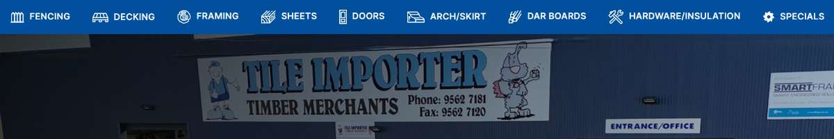 Tile Importer Timber Merchant Banner