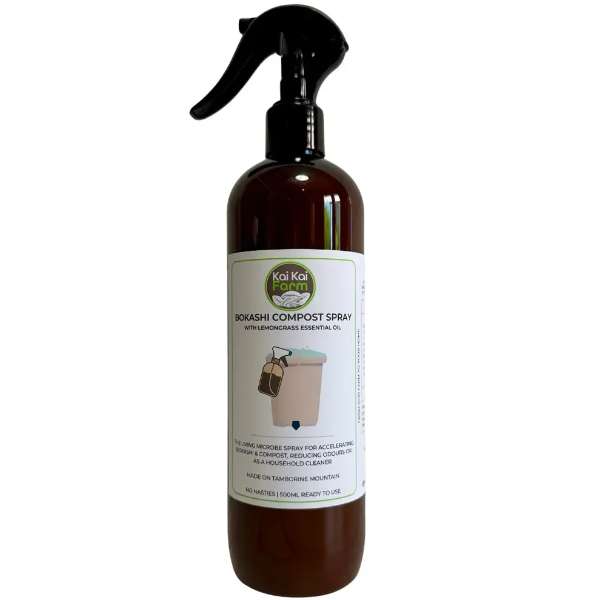 Bokashi Compost Spray with Lemongrass Oil - Compost Accelerator