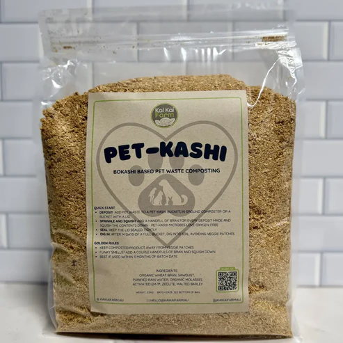 Pet-Kashi | 2.5KG Organic Pet Waste Composting Bokashi Bran | Microbial Catalyst