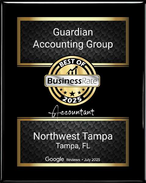 GUARDIAN ACCOUNTING GROUP NAMED BEST ACCOUNTING FIRM IN NORTHWEST TAMPA AWARD FOR 2025